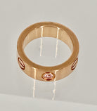 •	“Cartier Love Ring with pink sapphire 18K rose gold size 47 pre-owned authentic”
•	“Authentique Luxury certified Cartier Love Ring pink sapphire rose gold”
