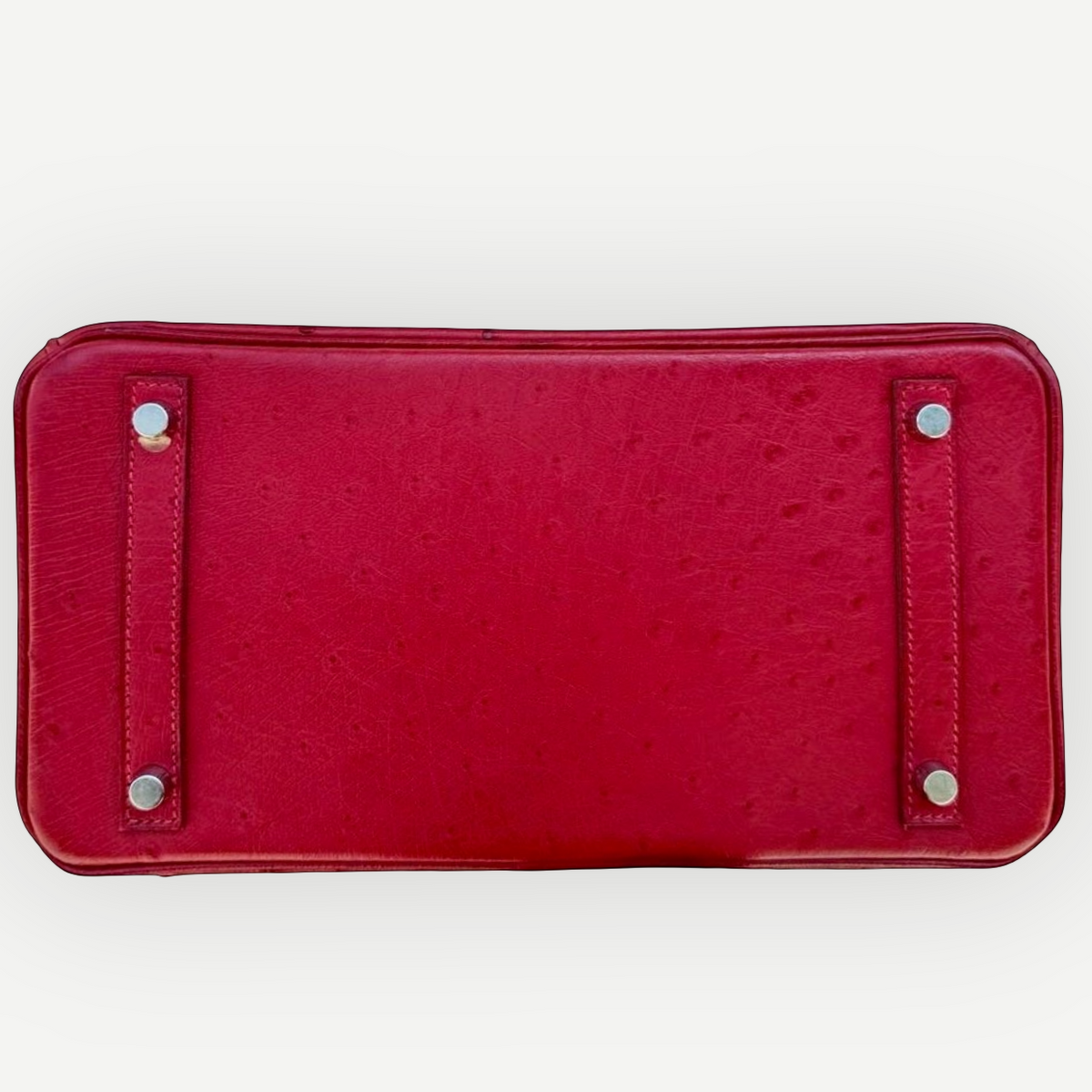 Hermès Birkin 30 in red ostrich leather with palladium hardware | Shop Authentique Lux