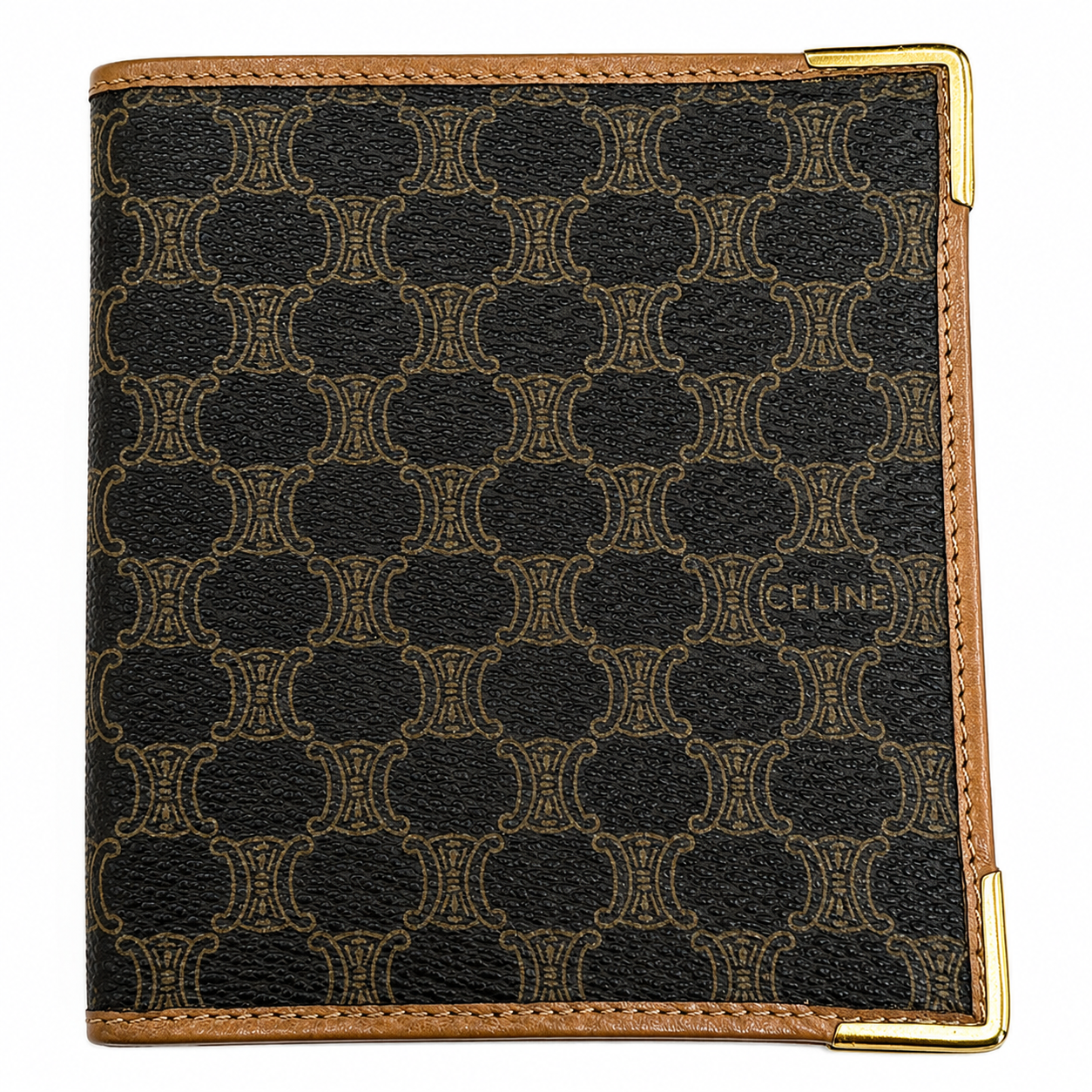 Celine Vintage Macadam Corner Bi-Fold Wallet, Macadam Canvas & Leather | Shop Authentique Lux