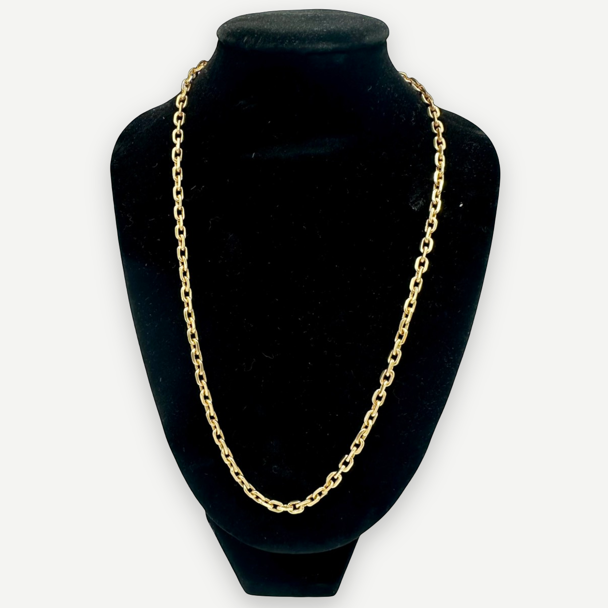 Tiffany & Co. Vintage Solid 18K Yellow Gold Heavy Cable Link Chain Necklace, 31g., 18 in. | Shop Authentique Lux