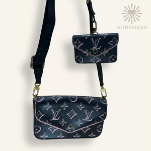 Louis Vuitton Felicie Strap & Go, Limited Edition "Fall For You" Monogram Canvas, Full Set