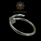 Shop Authentic Cartier Juste un Clou Small Model (SM) Ring in 18k White Gold, size 7.25 (55), weighing 4 grams. Includes original boutique packaging.