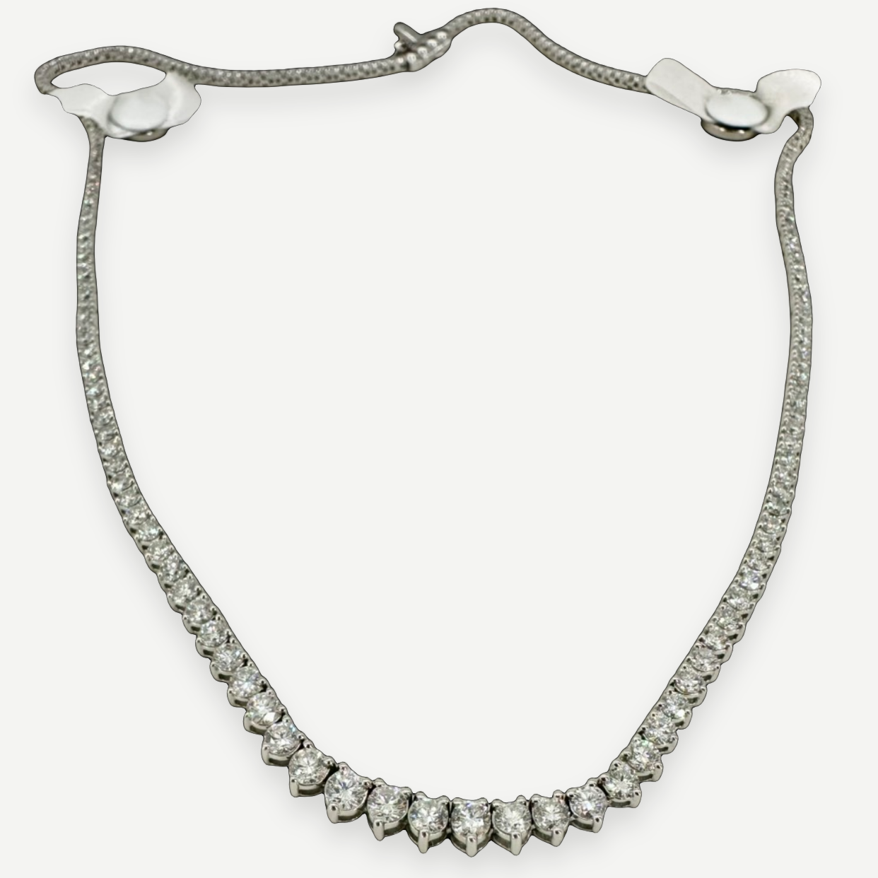 Helzberg Diamond Riviera Tennis Necklace, 10K White Gold, 6.0 CTW | Shop Authentique Lux
