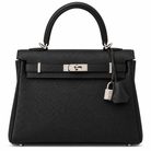 Hermès Kelly 25 Retourne Noir Togo Palladium Hardware, K Stamp, 2025 | Shop Authentique Lux