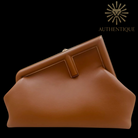 Fendi Small Zucca FF Crossbody Bag Caramello Leather | New w/ Tags I Authentique Lux