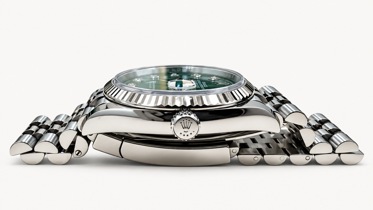 Rolex Datejust 36 Platinum Fluted Bezel Black Diamond Dial 2019 Full Set | Shop Authentique Lux