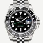 ROLEX GMT-Master II “Bruce Wayne” 126710GRNR-0003, Black Dial, Jubilee Bracelet | Shop at Authentique Lux