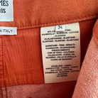 HERMÈS Orange Stretch Denim Shorts, Made in Italy Label | Shop Authentique Lux
