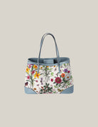 Gucci Flora Anniversary Tote with Bamboo Tassel and Leather Trim – Authentique Luxury