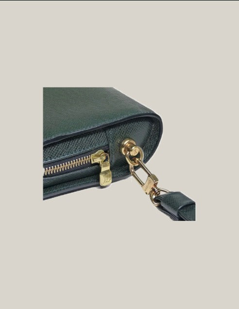 Louis Vuitton Taiga Pouch Baikal (Green) - Authentique Luxury | 100% Authentic Louis Vuitton Bag
