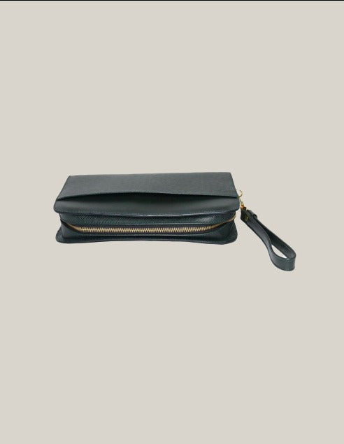 Louis Vuitton Taiga Pouch Baikal (Green) - Authentique Luxury | 100% Authentic Louis Vuitton Bag