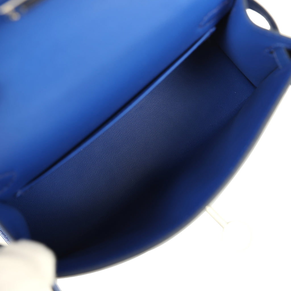 HERMES Kelly Touch Sellier 20, Bleu Royal Chevre Chamkila & Ombre Lizard, PHW, Full Set, 2025 | Shop Authentique Lux