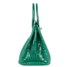 HERMES Birkin 35, Vert Emeraude Shiny Porosus Crocodile, PHW | Shop Authentique Lux