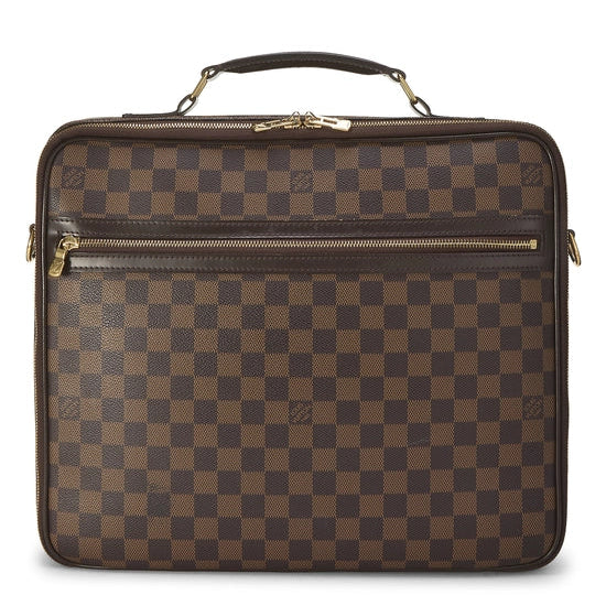 Louis Vuitton Sabana Briefcase, Damier Ebene Canvas, Gold-Tone Hardware | Shop Authentique Lux