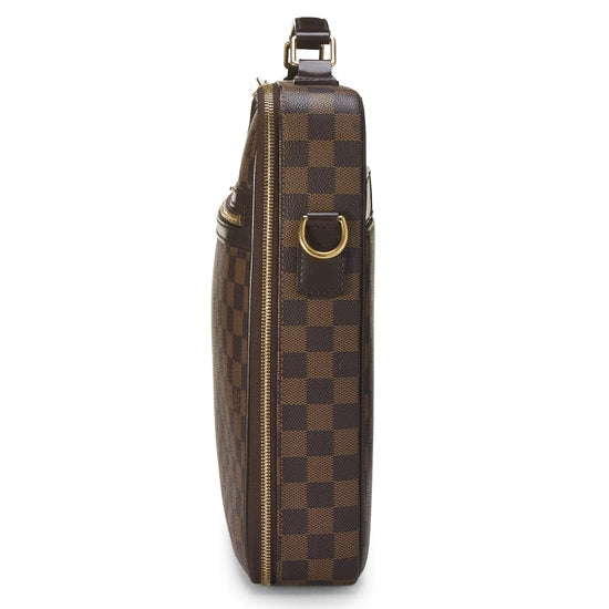 Louis Vuitton Sabana Briefcase, Damier Ebene Canvas, Gold-Tone Hardware | Shop Authentique Lux