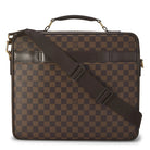 Louis Vuitton Sabana Briefcase, Damier Ebene Canvas, Gold-Tone Hardware | Shop Authentique Lux