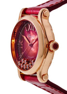 Chopard Happy Sport 5378, Red Mother-of-Pearl Dial, 18K Rose Gold, 2023 | Shop Authentique Lux