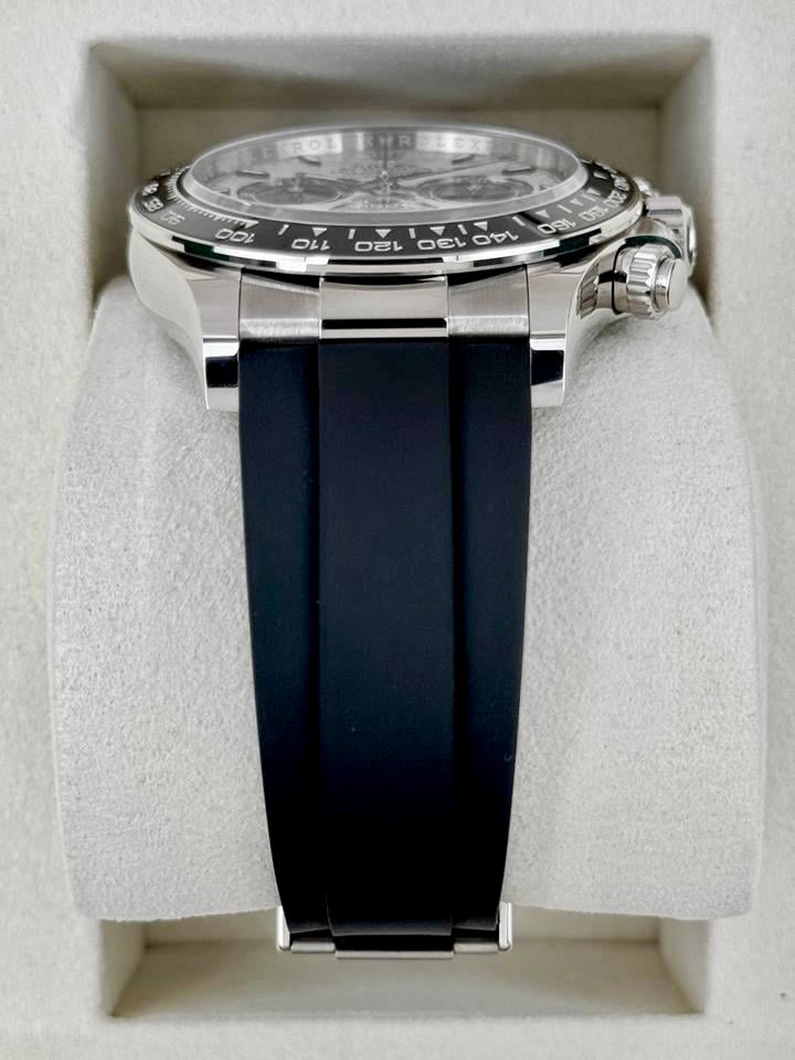 ROLEX Cosmograph Daytona 126519LN, Silver Meteorite Dial, 18K White Gold, Oysterflex, Full Set, 2026 | Shop Authentique Lux