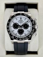 ROLEX Cosmograph Daytona 126519LN, Silver Meteorite Dial, 18K White Gold, Oysterflex, Full Set, 2026 | Shop Authentique Lux