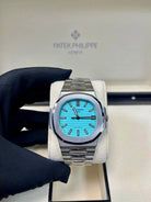 PATEK PHILIPPE Nautilus 5711/1A-018, Tiffany & Co. Blue Dial, Full Set, 2023 | Shop Authentique Lux