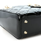 Dior Mini Lady Dior, Black Patent Leather, Gold Hardware | Shop Authentique Lux