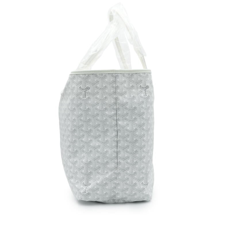 GOYARD Saint Louis PM Tote, White Goyardine Canvas | Shop Authentique Lux