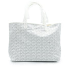 GOYARD Saint Louis PM Tote, White Goyardine Canvas | Shop Authentique Lux