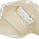 GOYARD Saint Louis PM Tote, White Goyardine Canvas, With Pouch | Shop Authentique Lux