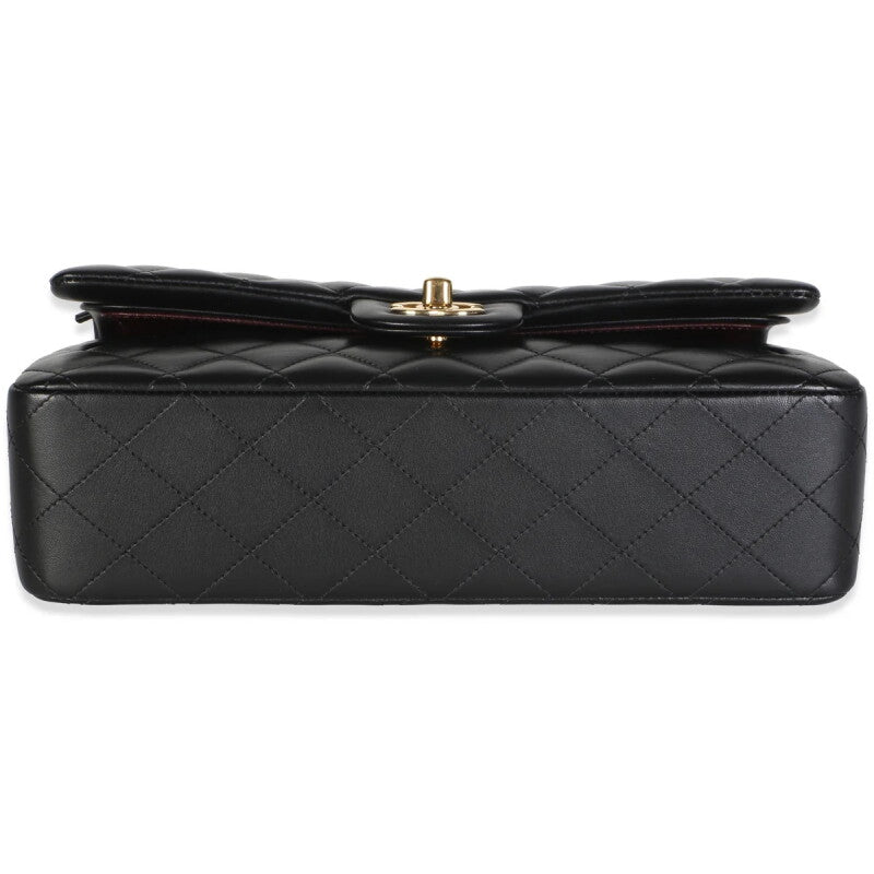 CHANEL Medium Classic Double Flap Bag, Black Quilted Leather, Gold Hardware | Shop Authentique Lux
