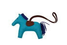 HERMÈS Rodeo MM Bag Charm, Bleu Azteque, Fauve and Bleu Électrique | Shop Authentique Lux