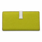 HERMÈS Béarn Wallet, Yellow and White Leather, Palladium Hardware | Shop Authentique Lux