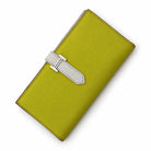 HERMÈS Béarn Wallet, Yellow and White Leather, Palladium Hardware | Shop Authentique Lux