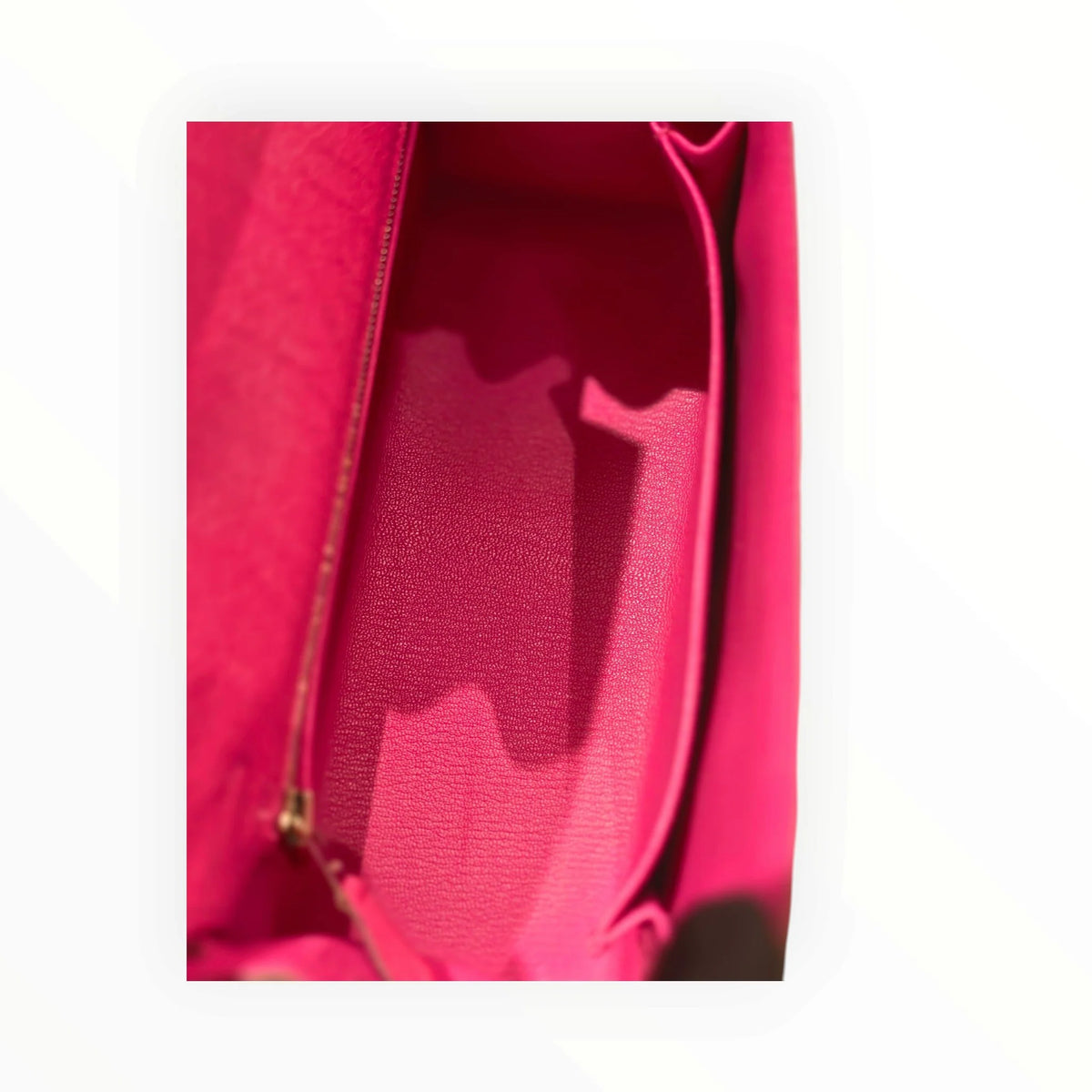HERMÈS E5 Candy Pink Ostrich Kelly 25, Silver Hardware, D Stamp | Shop Authentique Lux