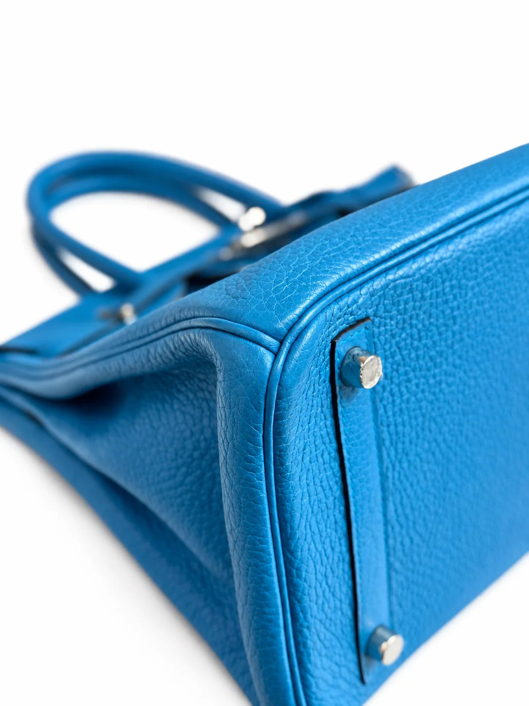HERMÈS Bleu Zanzibar Togo Birkin 30, Palladium Hardware, 2017 | Shop Authentique Lux