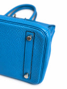 HERMÈS Bleu Zanzibar Togo Birkin 30, Palladium Hardware, 2017 | Shop Authentique Lux