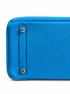 HERMÈS Bleu Zanzibar Togo Birkin 30, Palladium Hardware, 2017 | Shop Authentique Lux