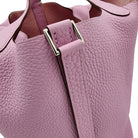 HERMÈS Mauve Sylvestre Clemence Picotin Lock 18 PM, Palladium Hardware, 2022 | Shop Authentique Lux