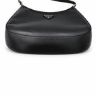 PRADA Cleo Brushed Leather Shoulder Bag, Black | Shop Authentique Lux