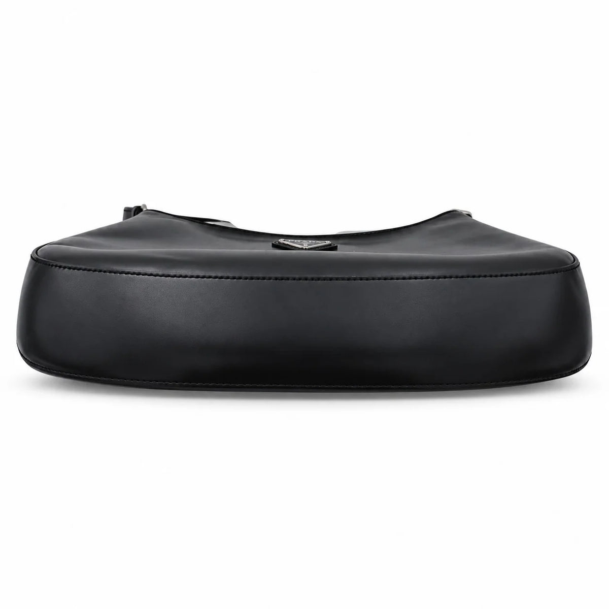 PRADA Cleo Brushed Leather Shoulder Bag, Black | Shop Authentique Lux