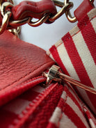 CHANEL Red Chevron Calfskin Medium Envelope Flap Bag, Gold-Tone Hardware | Shop Authentique Lux