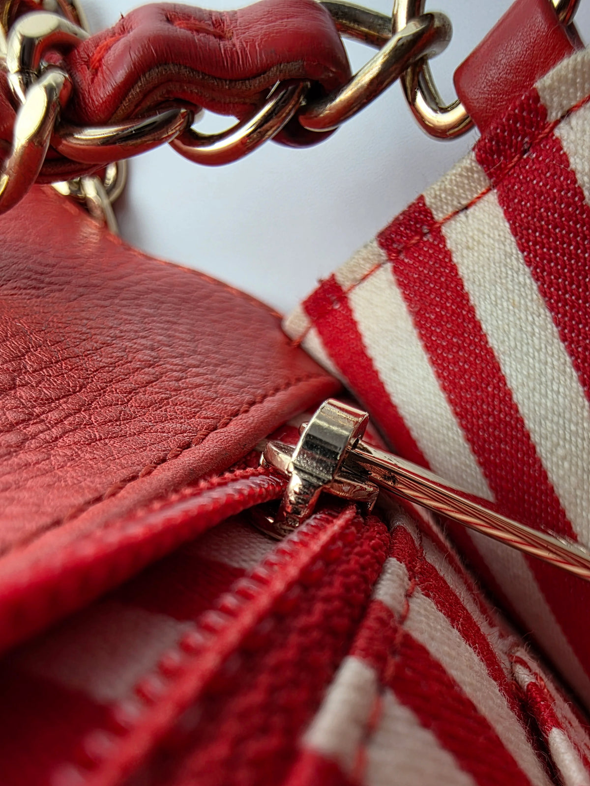CHANEL Red Chevron Calfskin Medium Envelope Flap Bag, Gold-Tone Hardware | Shop Authentique Lux