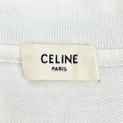 CELINE Classic Cotton Piqué Polo Shirt, Off-White and Black, Size S | Shop Authentique Lux