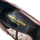 SAINT LAURENT Anja 105 Deep Brown Rhinestone Mesh Pumps, Size 38.5 | Shop Authentique Lux