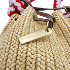 PRADA Mini Crochet Bucket Bag, Beige Straw | Shop Authentique Lux