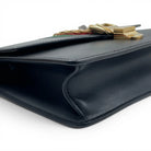 GUCCI Small Sylvie Shoulder Bag, Black Calfskin, Gold-Tone Hardware | Shop Authentique Lux