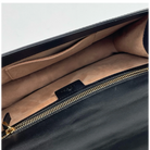 GUCCI Small Sylvie Shoulder Bag, Black Calfskin, Gold-Tone Hardware | Shop Authentique Lux