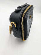 GUCCI Black Star Mini Shoulder Bag, Embossed Calfskin, Gold-Tone Hardware | Shop Authentique Lux