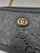 GUCCI Black Star Mini Shoulder Bag, Embossed Calfskin, Gold-Tone Hardware | Shop Authentique Lux