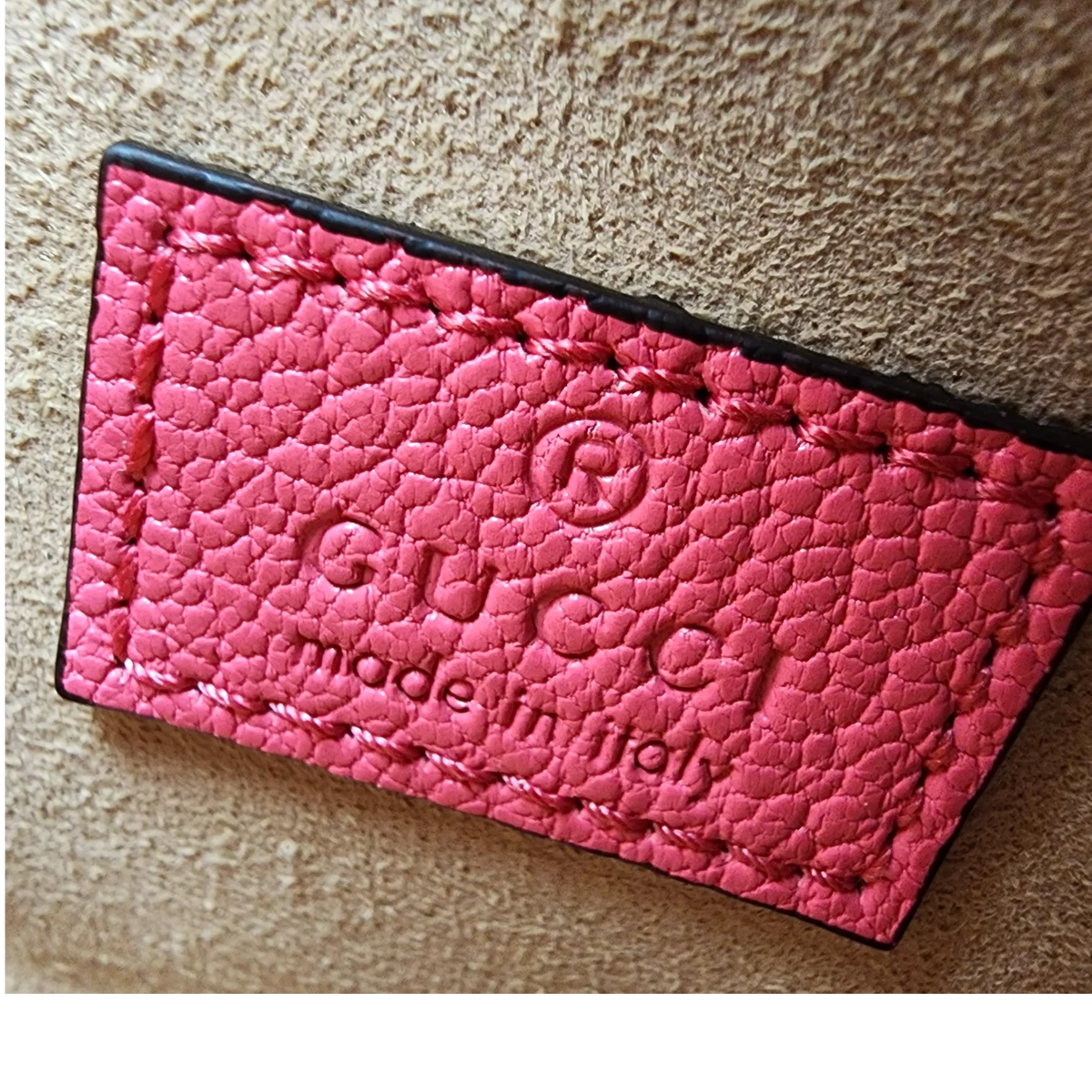 GUCCI Rhodamine Pink Mini Aphrodite shoulder bag, front view | Shop Authentique Lux