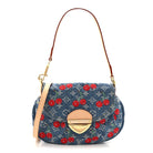 LOUIS VUITTON Cherry Denim Sunset bag with removable leather strap | Shop Authentique Lux